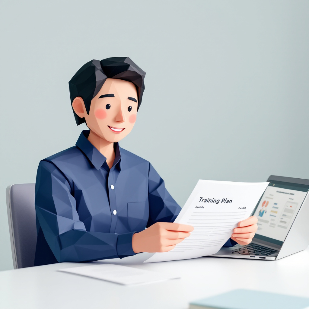 人事・教育研修担当(職業能力開発推進者)のキャラクターイラスト