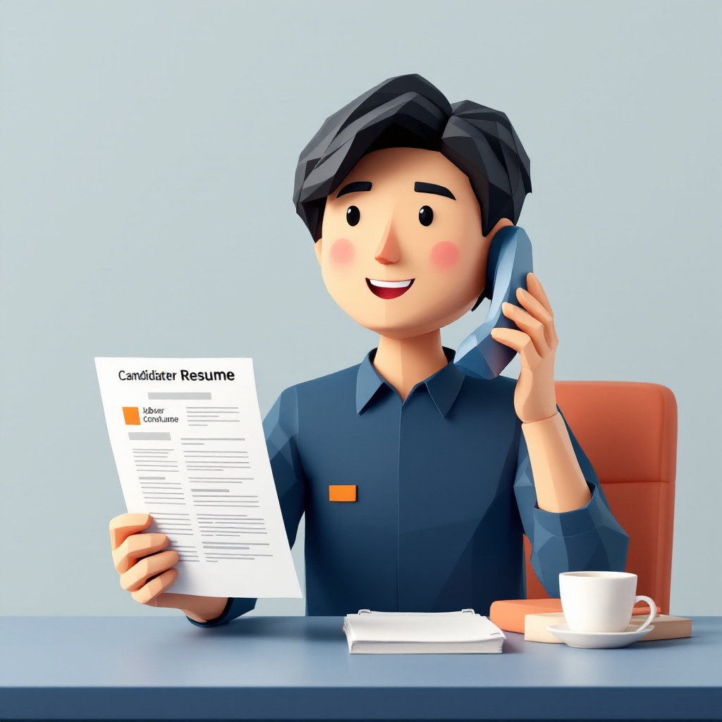 人材紹介コンサルタント(リスキリング領域)のキャラクターイラスト