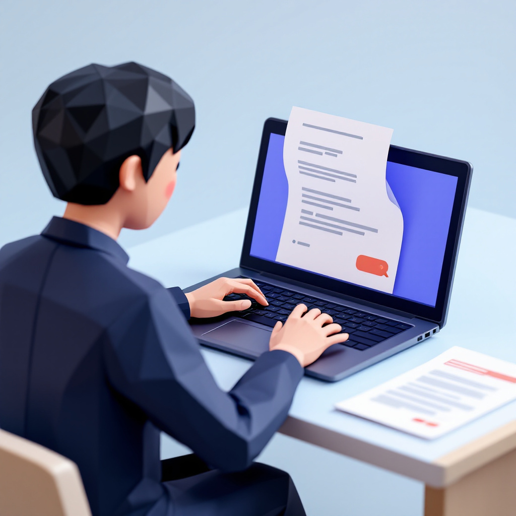 生成AI活用推進担当のキャラクターイラスト